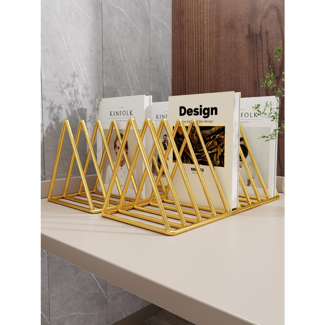 Expandable Wooden Magazine and Book Rack Organizer