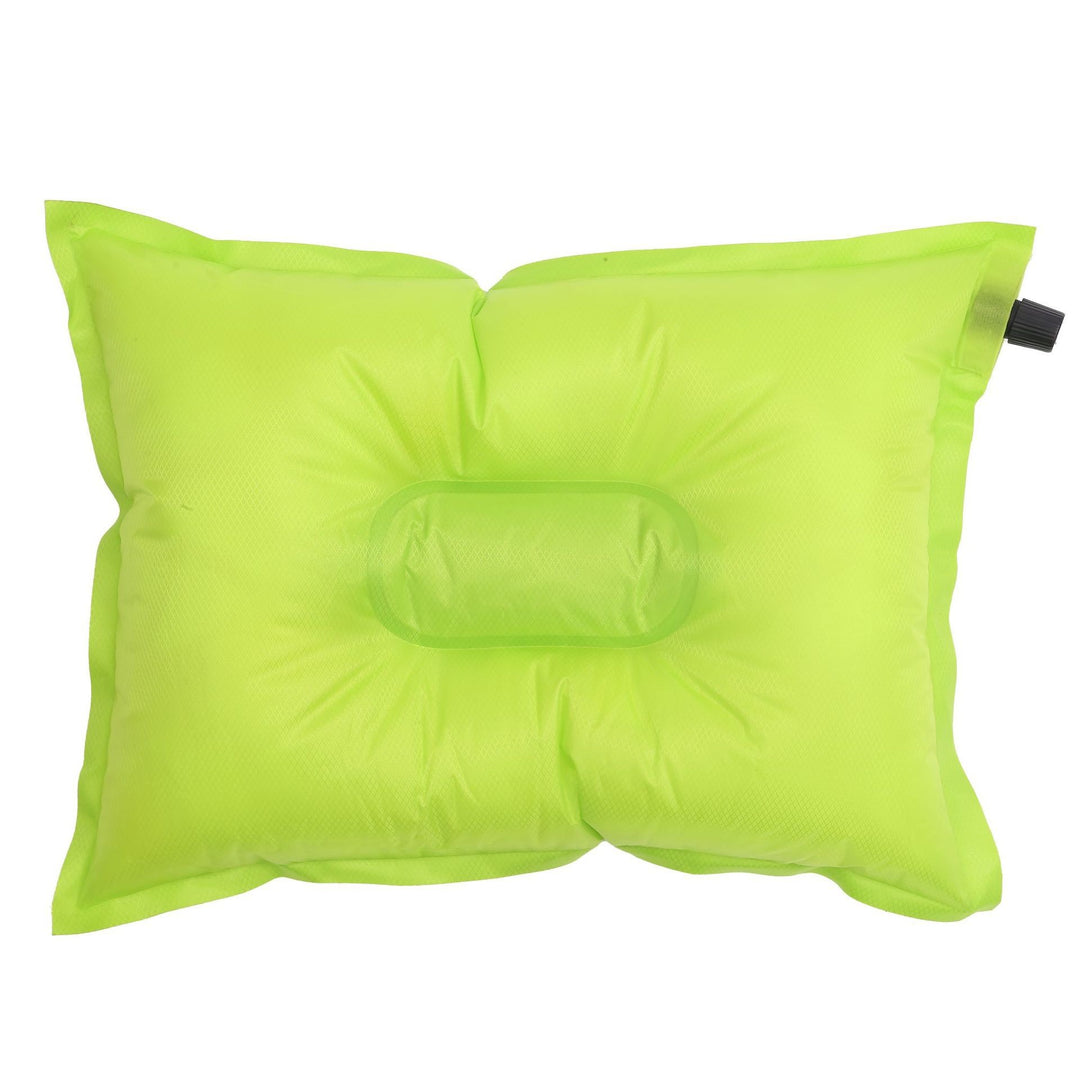 compact ultralight inflatable travel pillow with built-in valve and contoured head cradle Bowlift