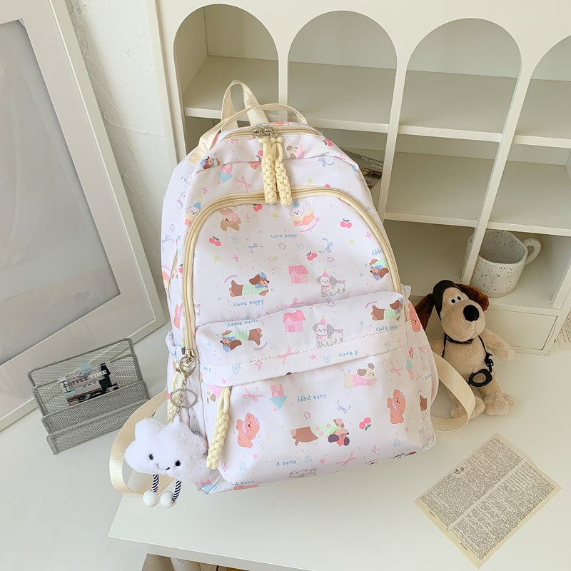 Cute Character Print Backpack