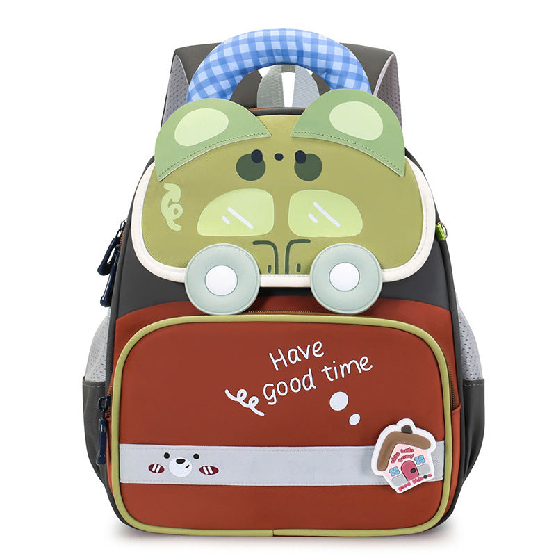 Cute Cartoon-Themed Kids School Backpack Bowlift