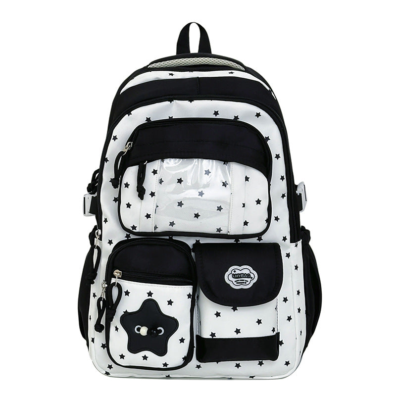 Kids' Starry Design School Backpack Bowlift