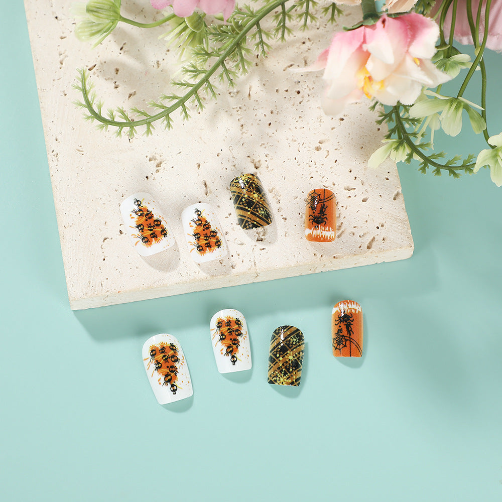 Halloween Artificial Nails Set Bowlift