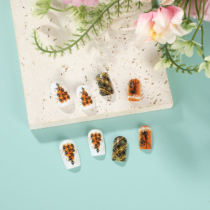 Halloween Artificial Nails Set Bowlift