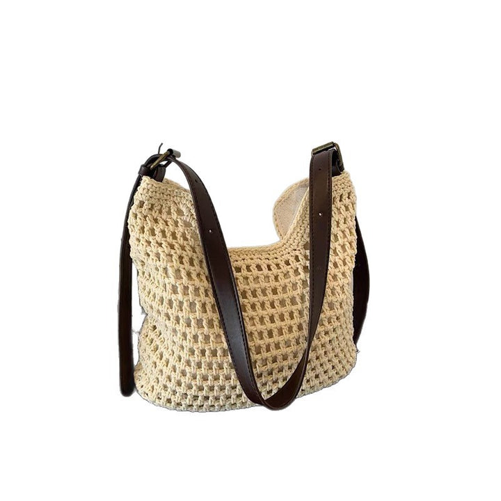 Woven Material Handbag Bowlift