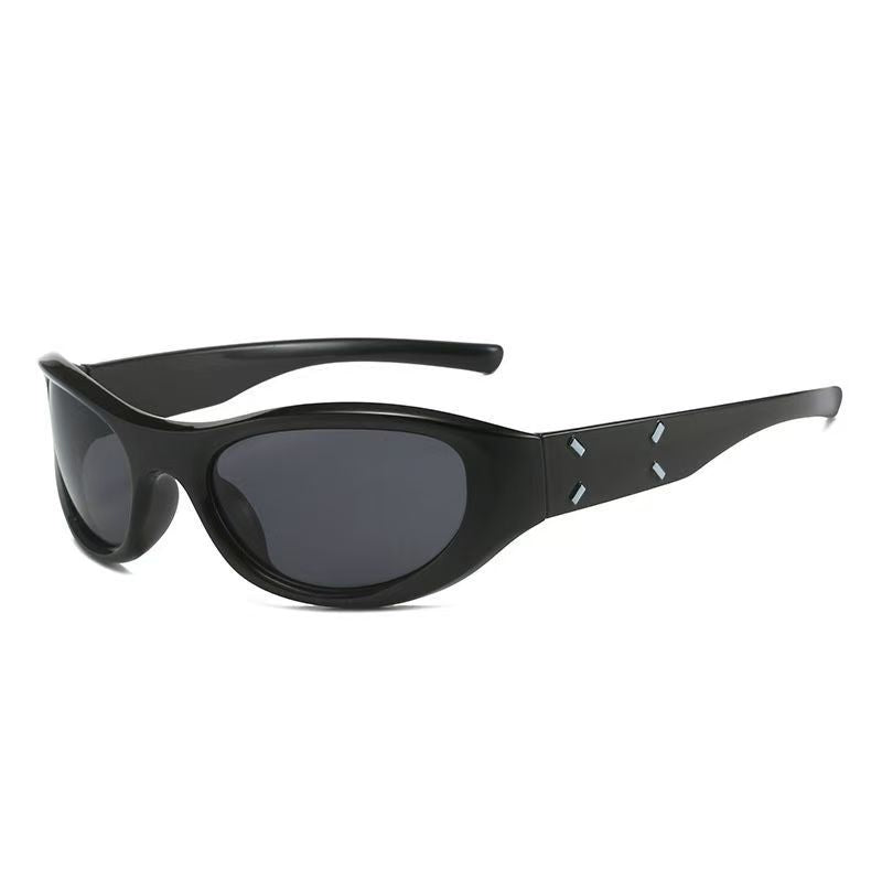 Retro-Inspired Shield Sunglasses