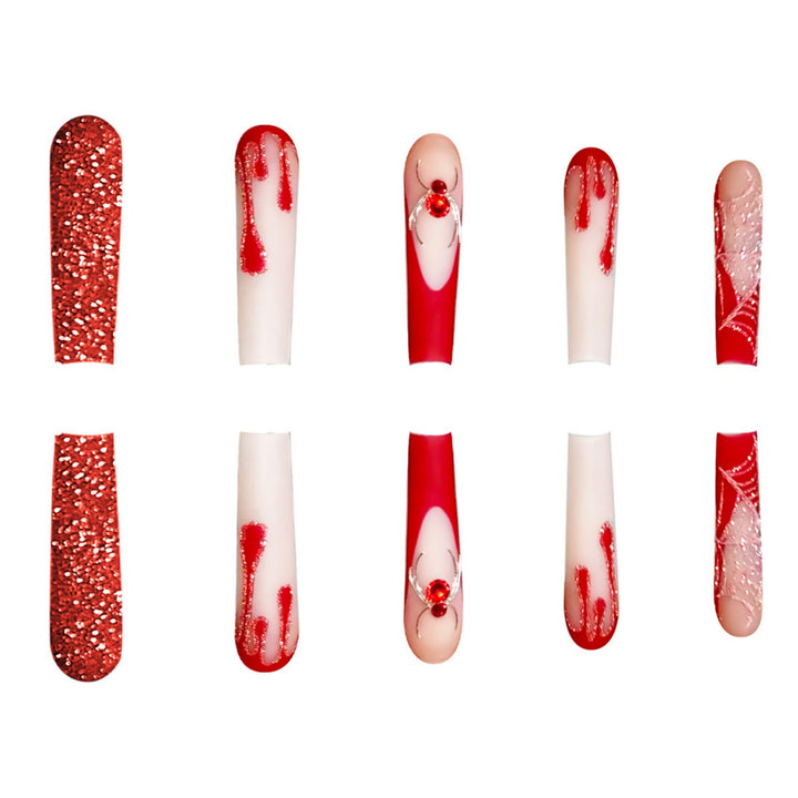 Stylish Long Acrylic Nail Art Extensions Bowlift