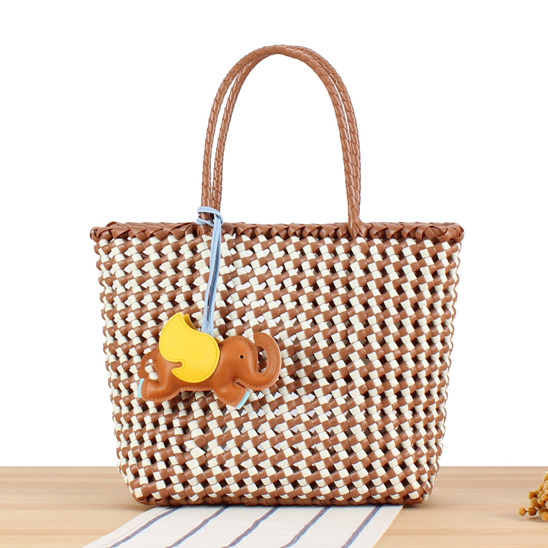 Creative Tote Bag with Playful Elephant Jewelry Bowlift