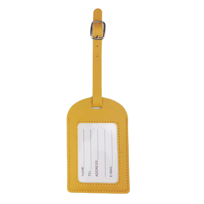 Premium Leather Luggage Tag Bowlift