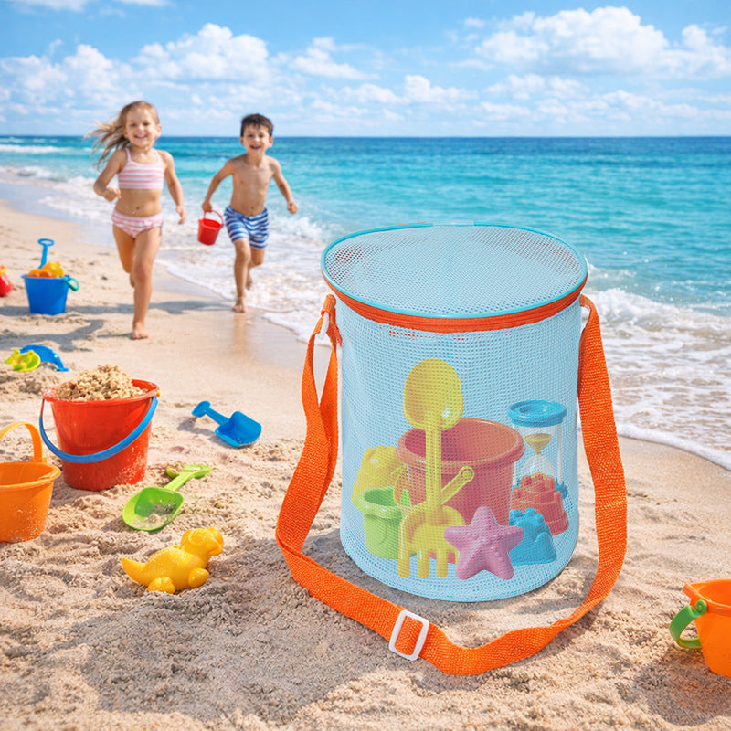 Toy storage bag with mesh design Bowlift