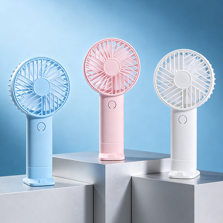 Ladies Portable Handheld Fan with Cute Bear Design Bowlift