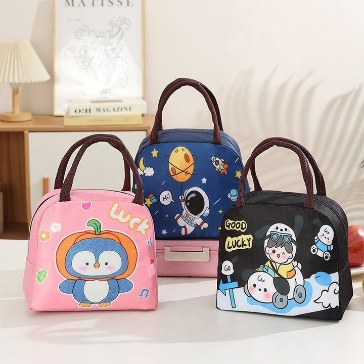 Cartoon-Themed Insulated Lunch Bag Bowlift