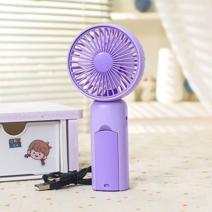 Women's Portable Mini Fan with USB Charging and Ergonomic Design Bowlift