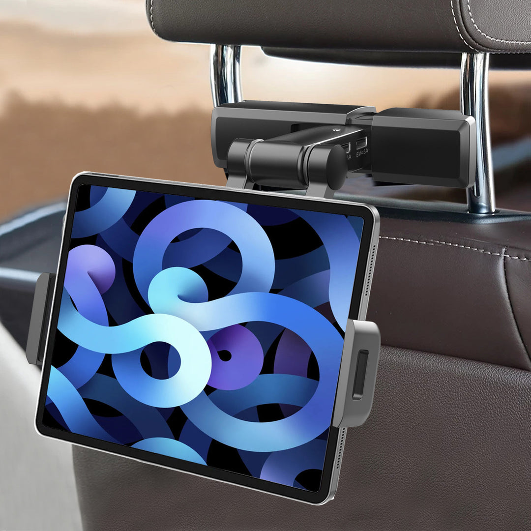 adjustable car headrest tablet and phone holder mount Bowlift
