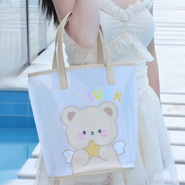 Leisure Handbag With Cute Bear Design Bowlift