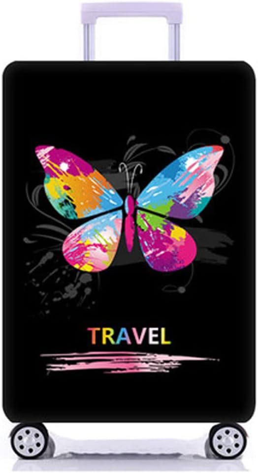 Unisex non-elastic suitcase protective cover with world travel design for hard-shell trolley and spinner wheels Bowlift