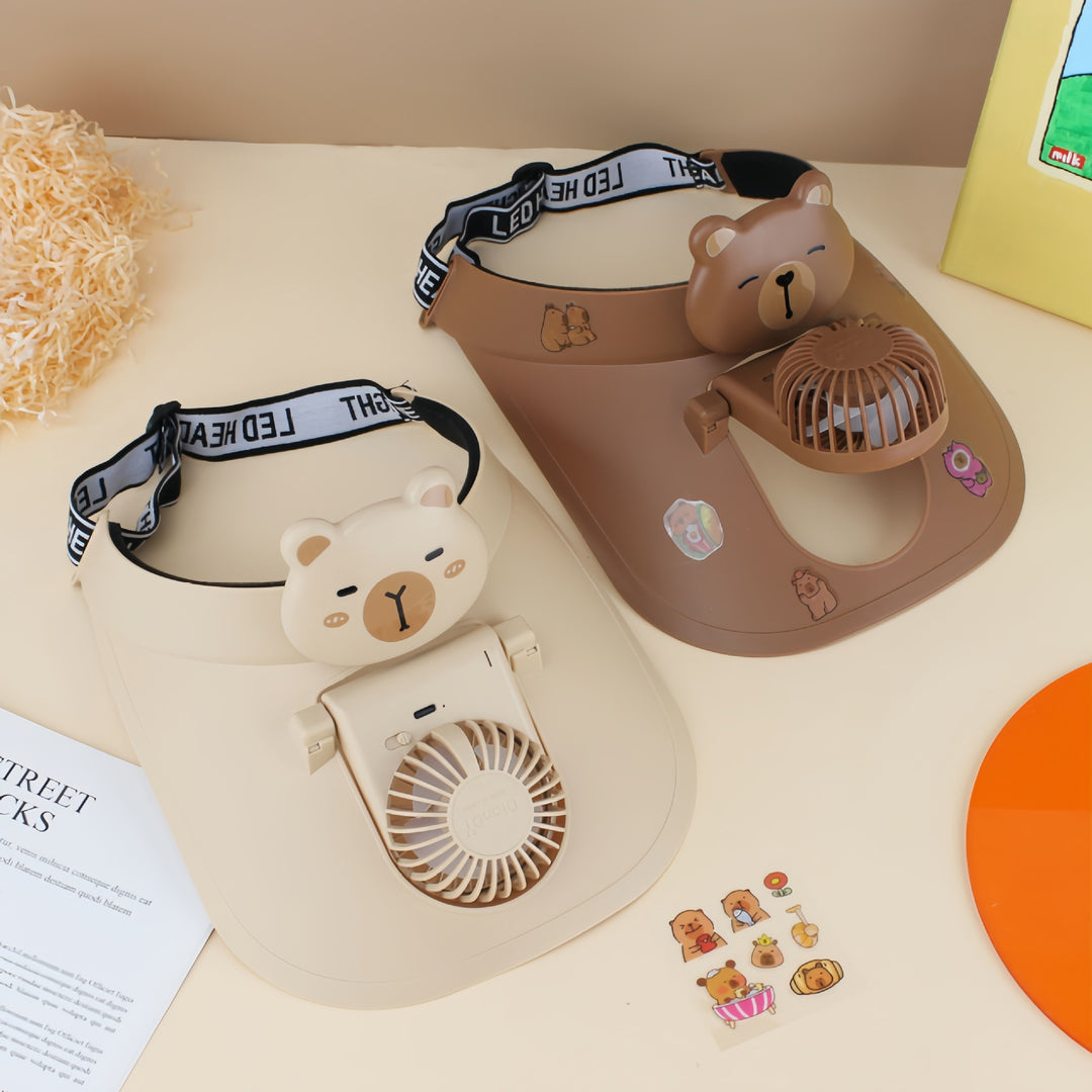 Women's Portable Handheld Fan with Panda Design Bowlift