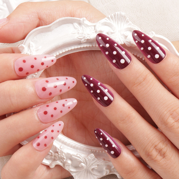 Polka Dot Nail Art Design Bowlift