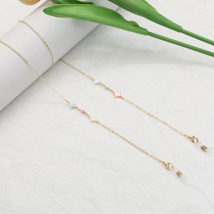 Charming Beaded Eyewear Chain Bowlift