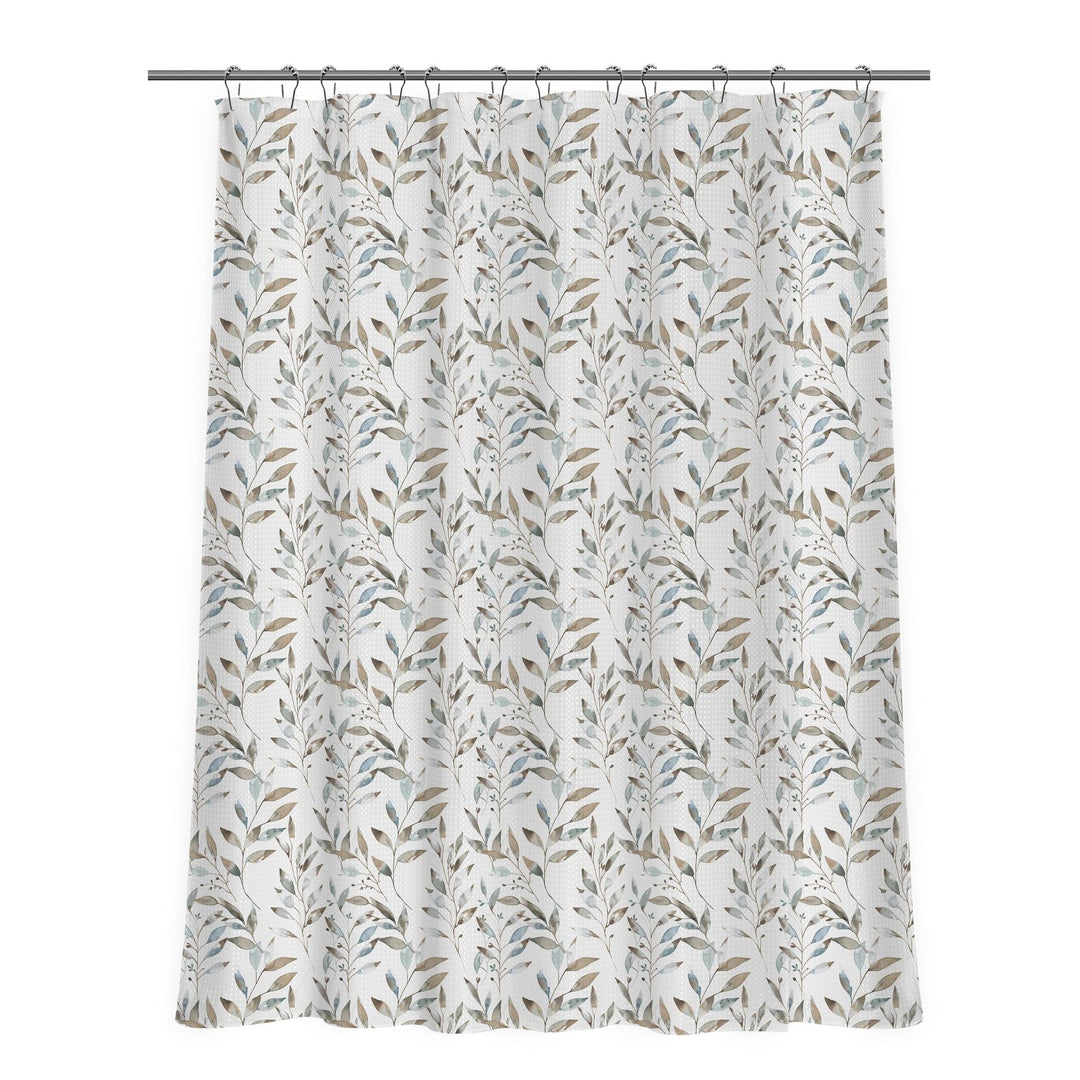 Floral Patterned Shower Curtain Bowlift