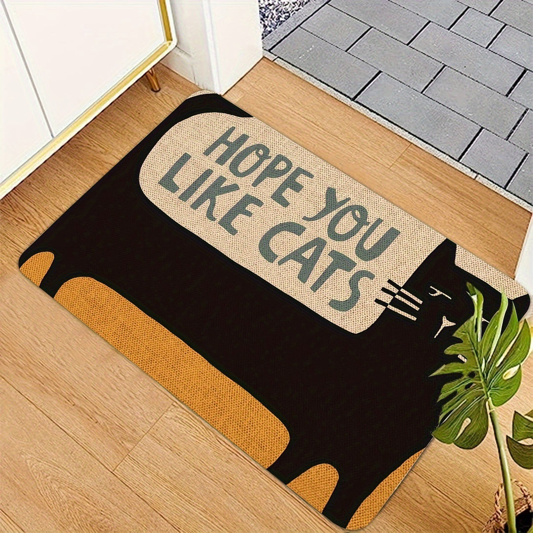 Decorative Cat-Themed Area Rug