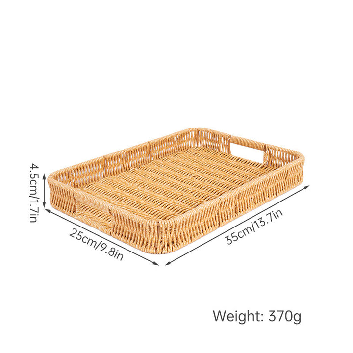 Rectangular Woven Serving Tray Bowlift