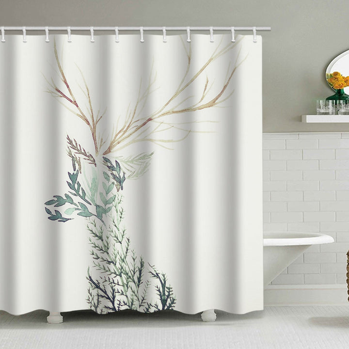 Artistic Floral Shower Curtain Bowlift