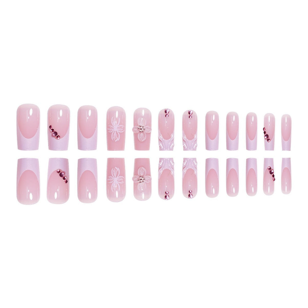 Decorative Floral Press-On Nails Bowlift 1787913767