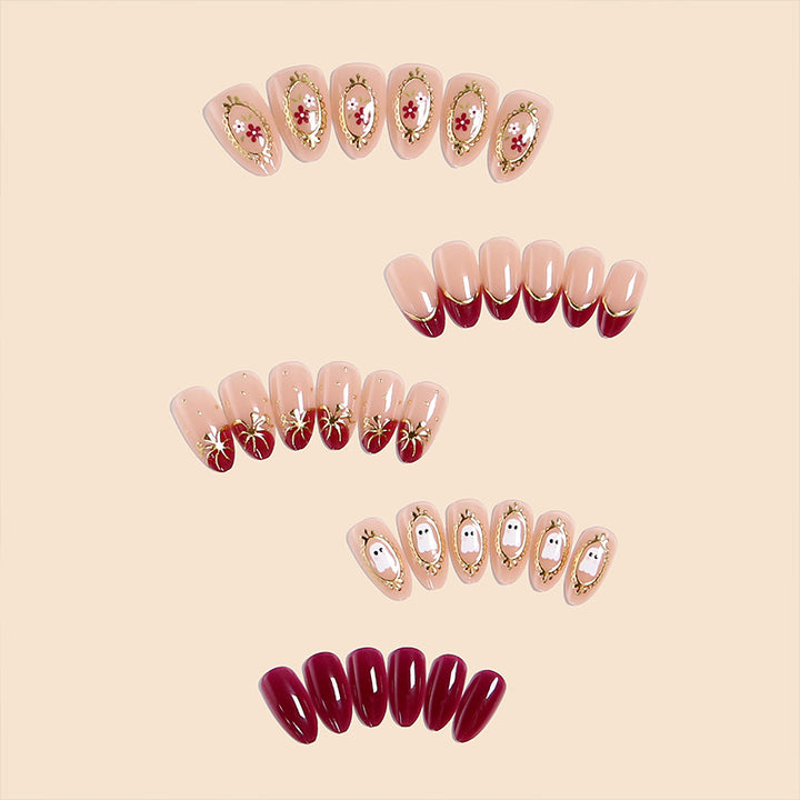 Artful nail tips with autumn design Bowlift