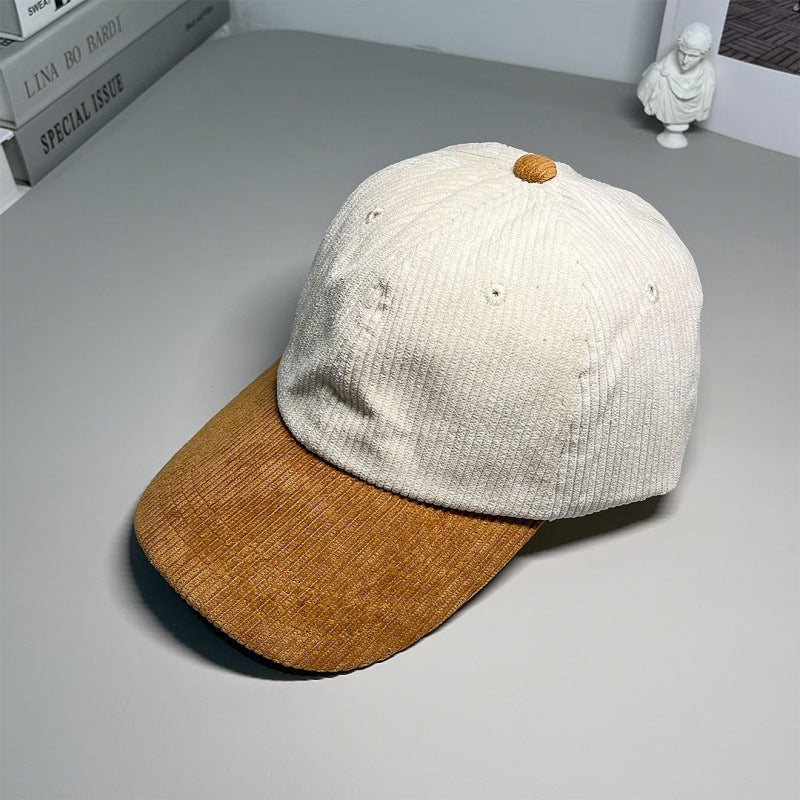 Women's Corduroy Baseball Cap Bowlift