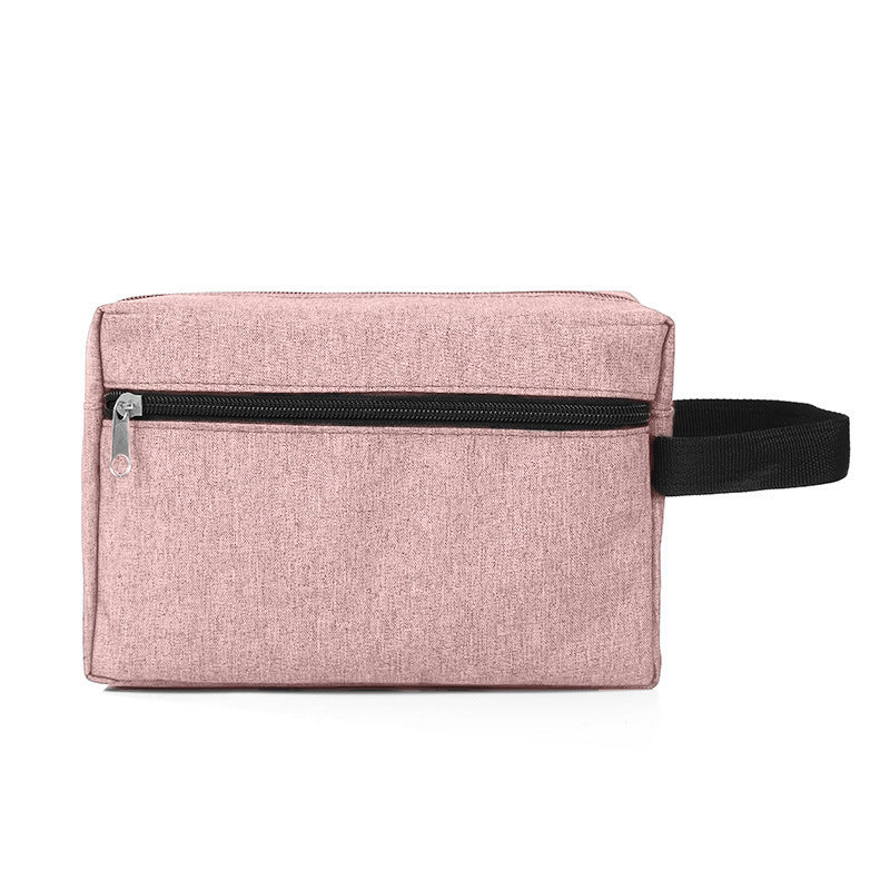 Cosmetic bag with multiple compartments and secure zipper Bowlift