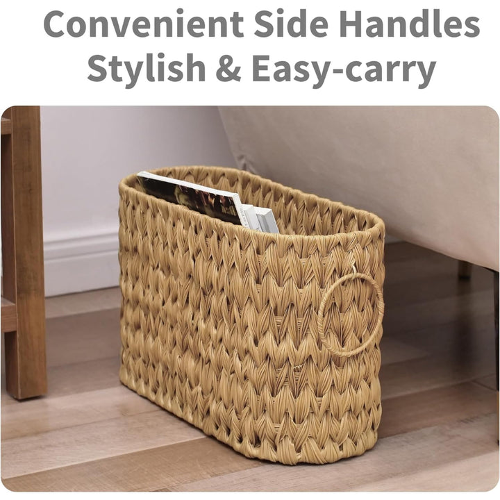 Handwoven Seagrass Storage Basket Bowlift