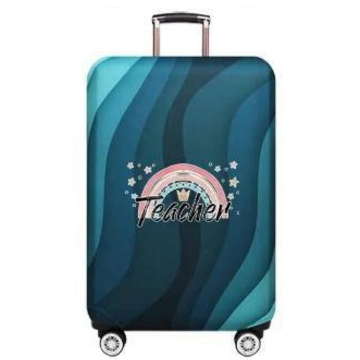 Women's Hard Shell Suitcase with Creative Teacher Design Bowlift