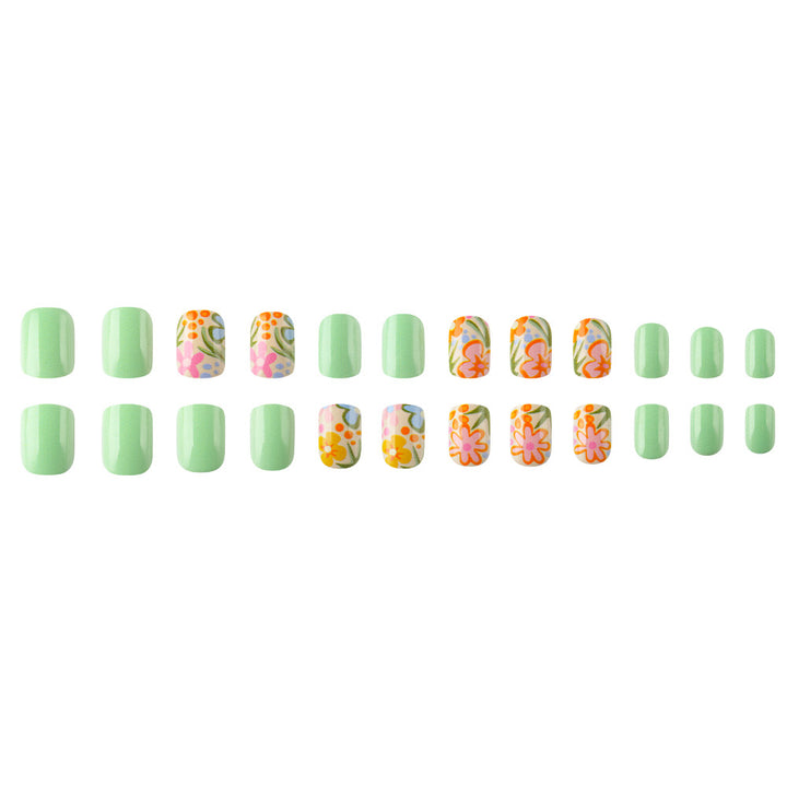 Floral Abstract Nail Art Bowlift