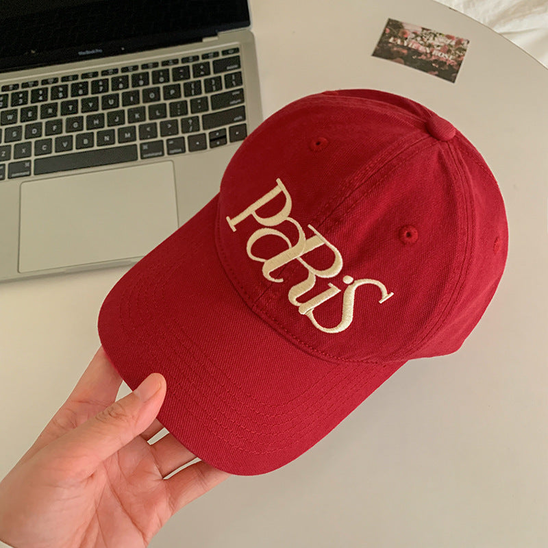 Women's Cotton Embroidered Cap Bowlift
