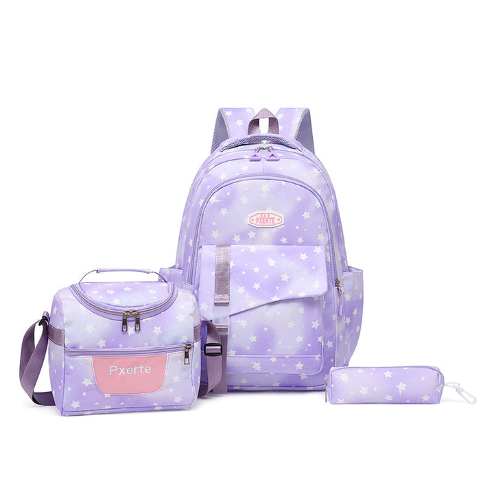 Star Patterned Backpack Set