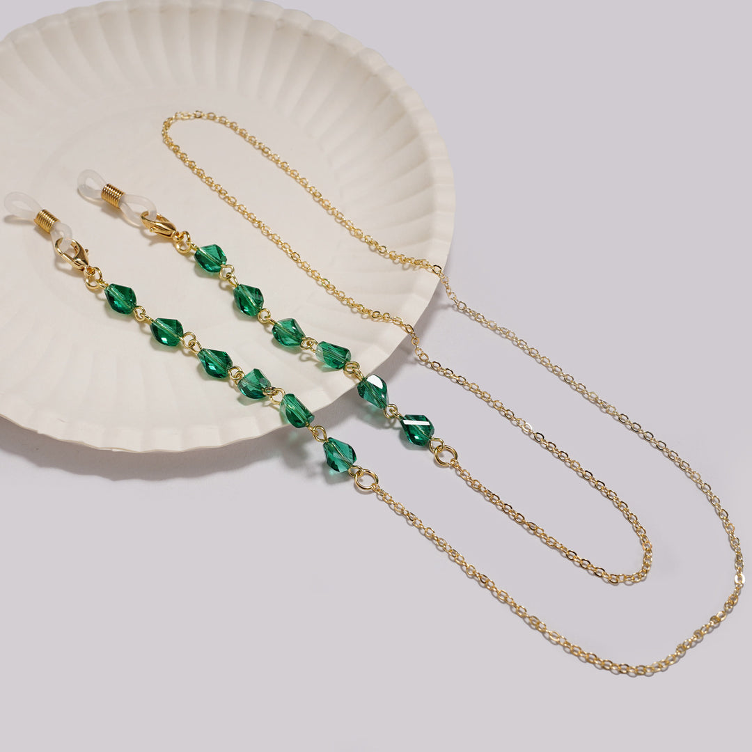 Elegant Beaded Eyewear Chain Bowlift