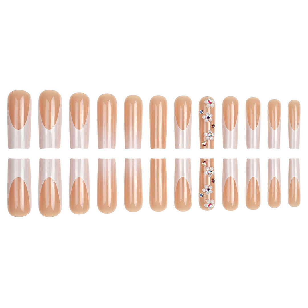 Floral Embellished Stiletto Press-On Nails Bowlift