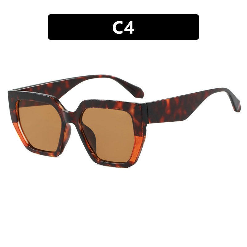 Women's geometric glasses in stylish tortoiseshell pattern Bowlift
