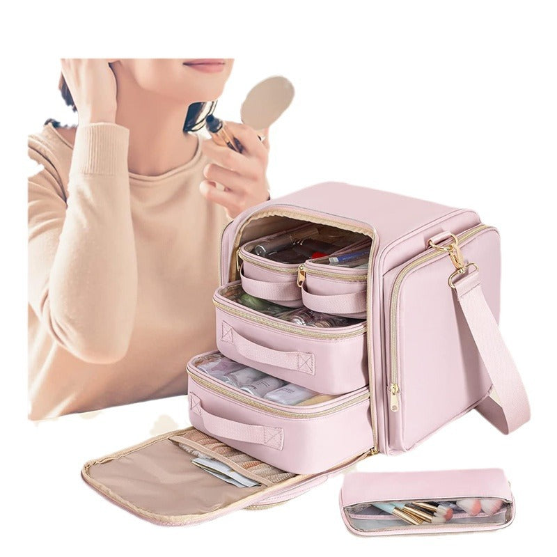 Cosmetic bag with multiple compartments Bowlift