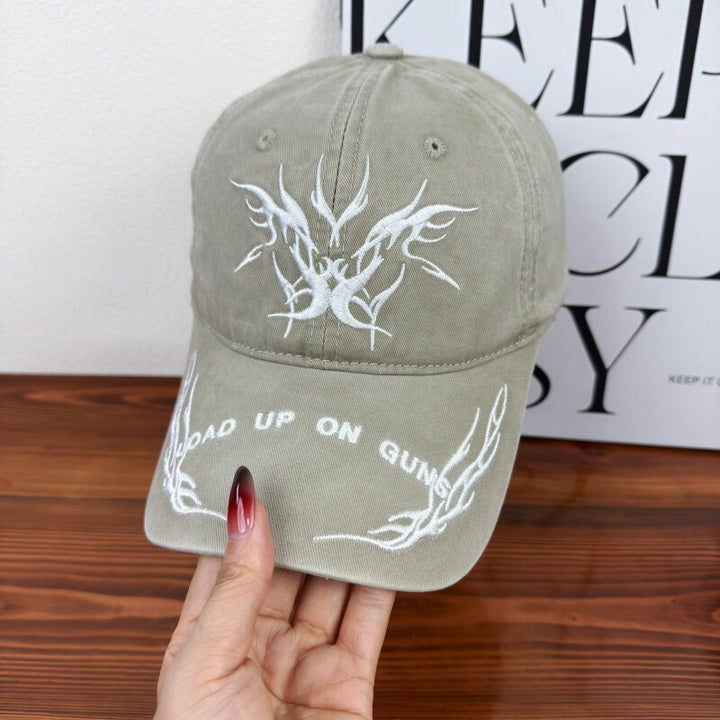 Men's Embroidered Graphic Baseball Cap Bowlift