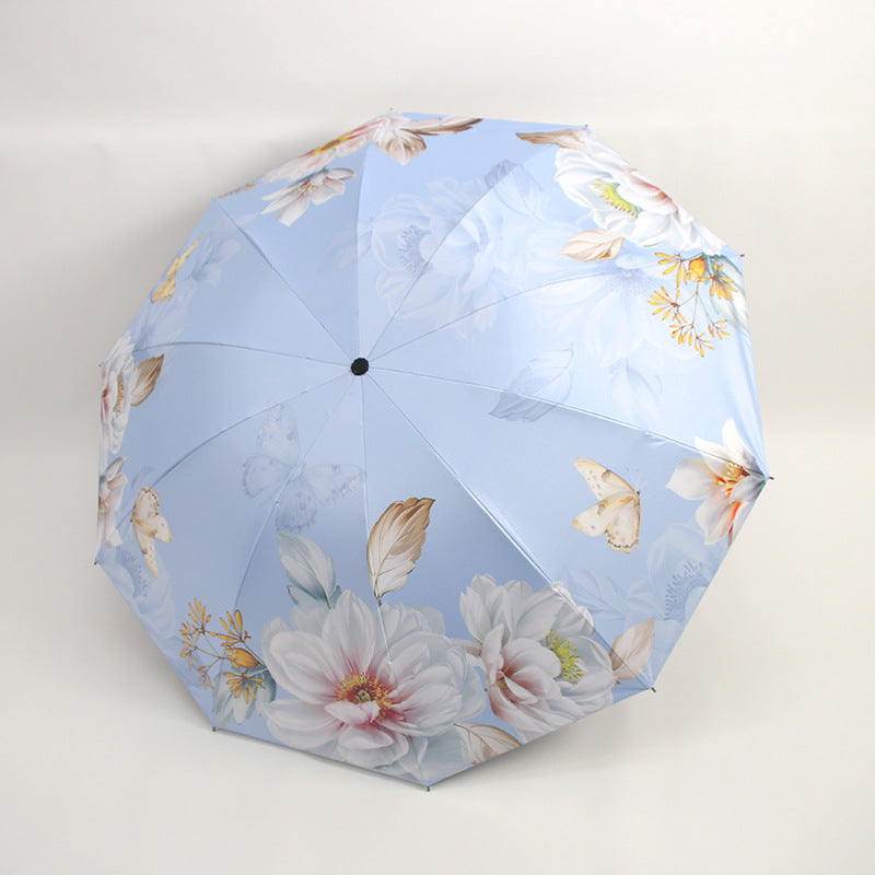 Women's umbrella with floral patterns and UV protection Bowlift