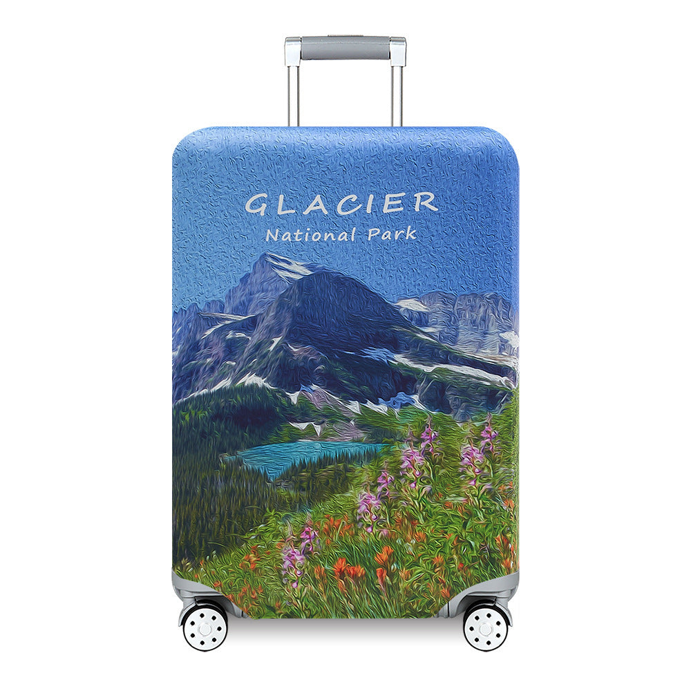 Unisex nan Kids Luggage Cover for Hard Shell Suitcases with Fun Space Design made of Elastic Polyester-Spandex Bowlift