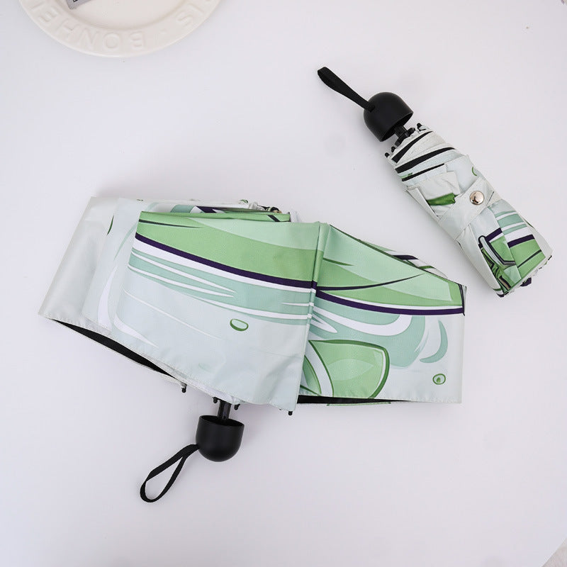 Women's creative folding umbrella with playful design Bowlift