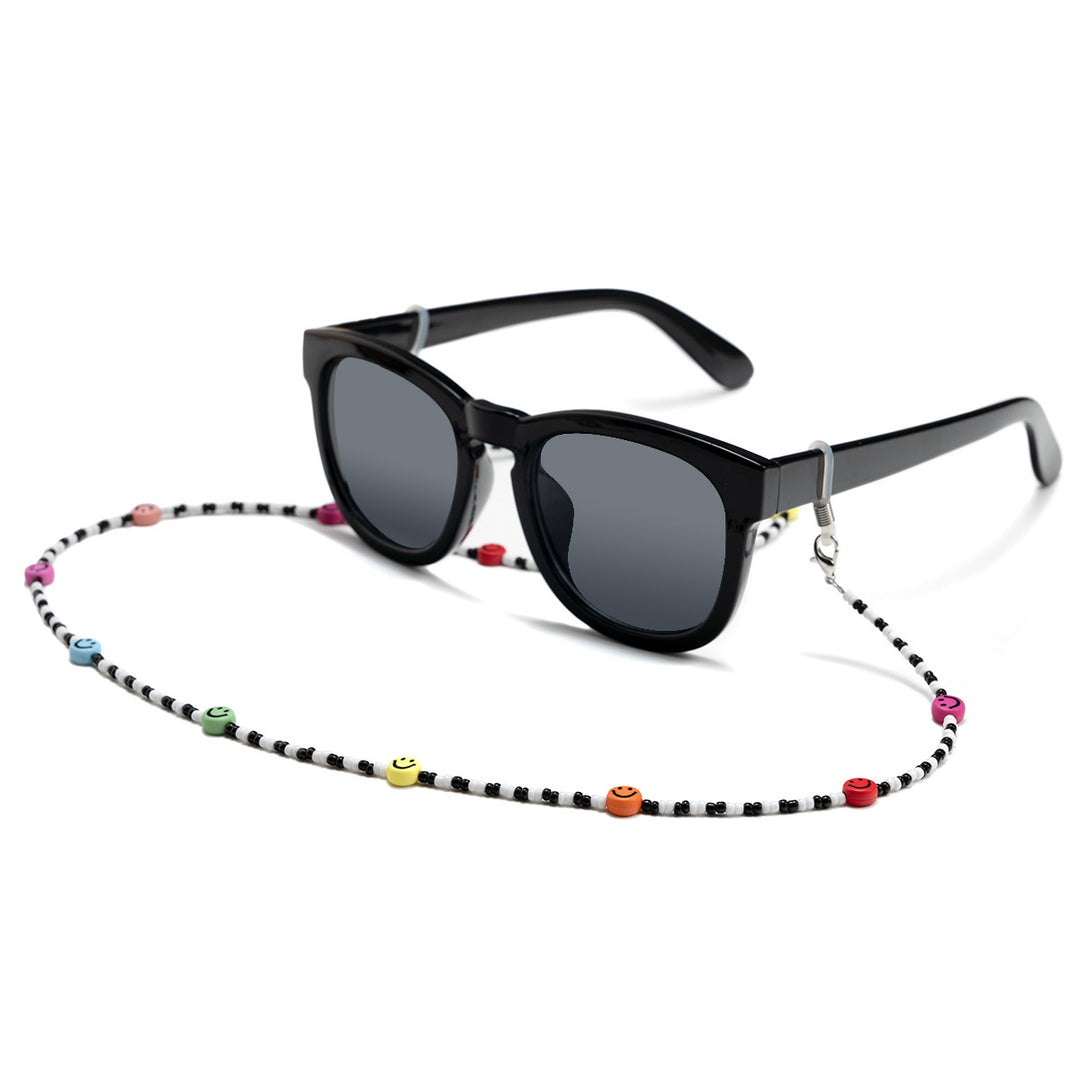 Colorful Beaded Smile Face Eyewear Chain Bowlift