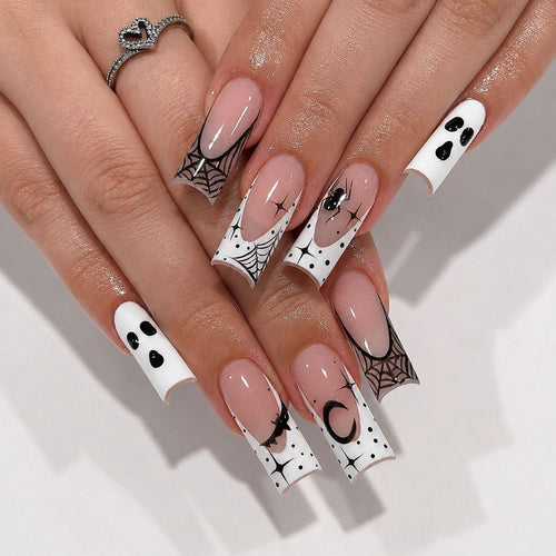 Halloween-Themed Press-On Nail Art Set Bowlift