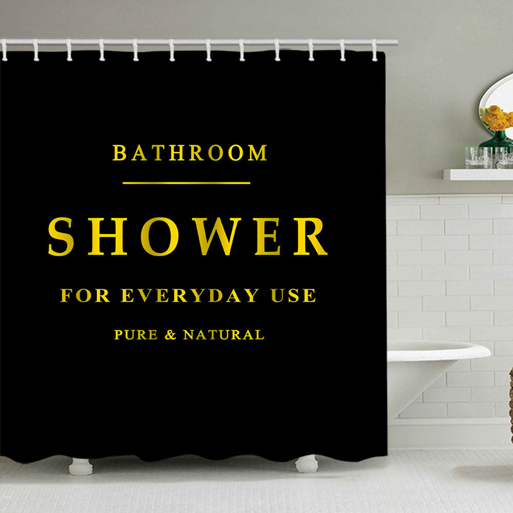 Minimalist Shower Curtain Bowlift