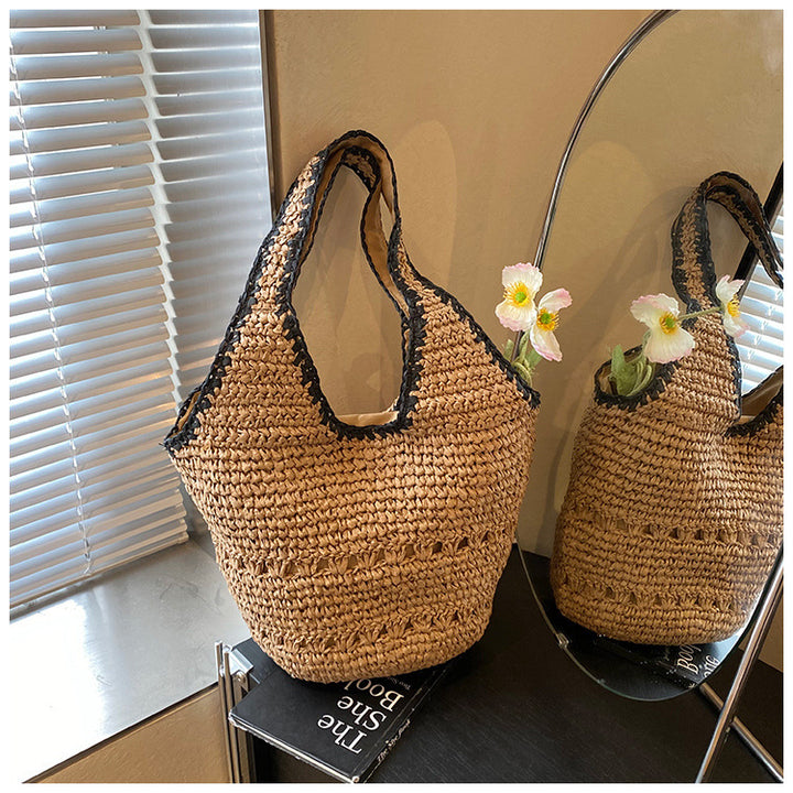 Braided tote bag with unique structure Bowlift