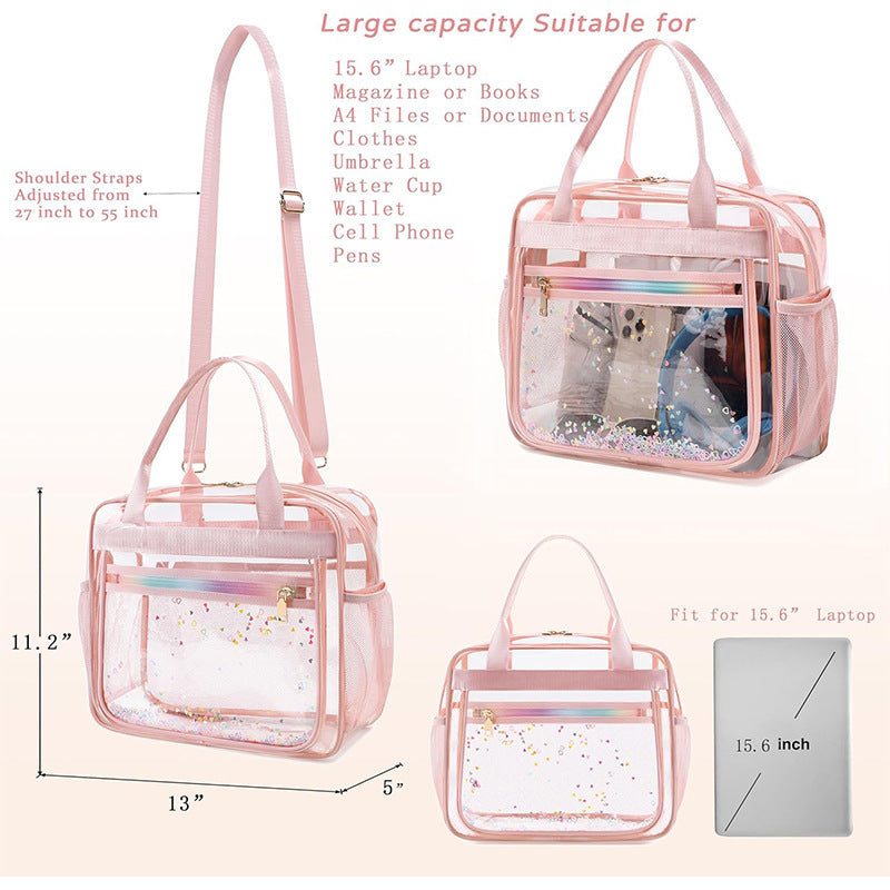 Transparent Multifunctional Handbag Bowlift