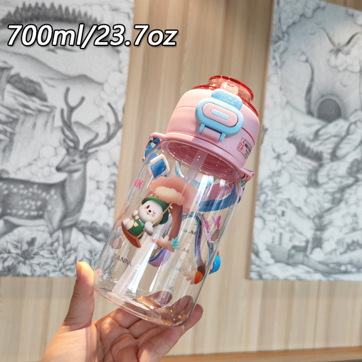 Women's creative water bottle with secure locking mechanism Bowlift