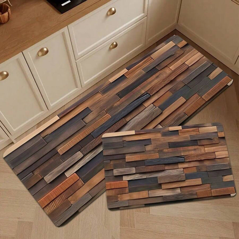 Anti-Fatigue Memory Foam Kitchen Runner and Square Mat Set with Non-Slip Backing Bowlift